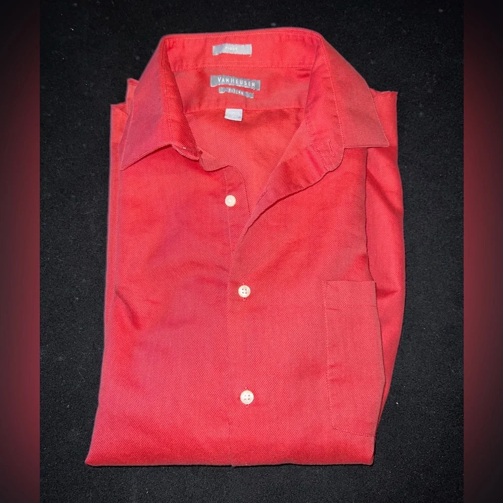 Van Huesen button down dress shirt 17 34/35 - Picture 2 of 3